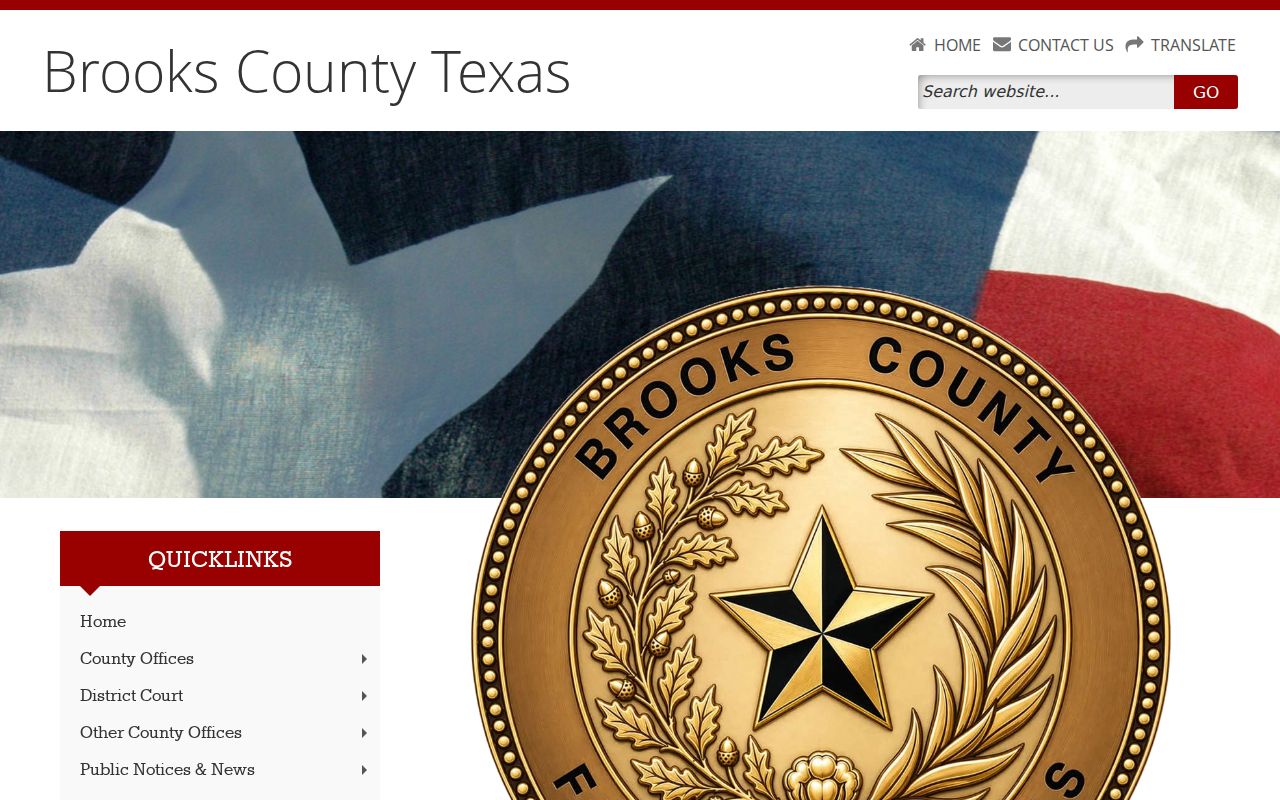 Brooks County warrant records courthouse contact page